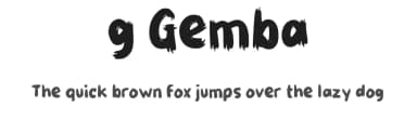 g Gemba by wepfont.com — Script Handwritten Font — thumbnail 1