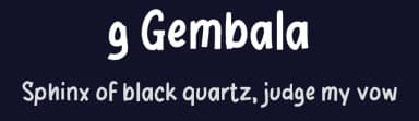 g Gembala by wepfont.com — Script Handwritten Font — thumbnail 2