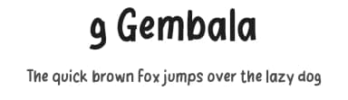 g Gembala by wepfont.com — Script Handwritten Font — thumbnail 1