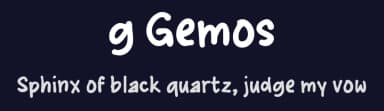 g Gemos by wepfont.com — Script Handwritten Font — thumbnail 2