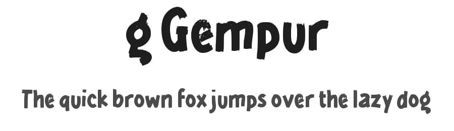 g Gempur by wepfont.com — Script Handwritten Font