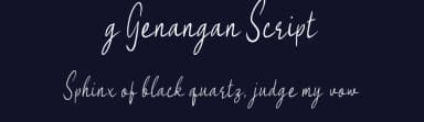 g Genangan Script by wepfont.com — Script Handwritten Font — thumbnail 2