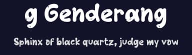 g Genderang by wepfont.com — Script Handwritten Font — thumbnail 2