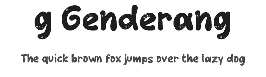g Genderang by wepfont.com — Script Handwritten Font