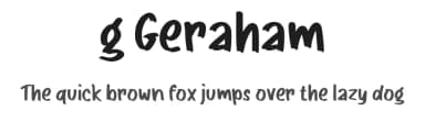 g Geraham by wepfont.com — Script Handwritten Font — thumbnail 1