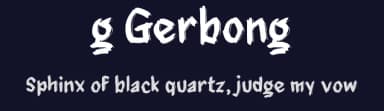 g Gerbong by wepfont.com — Script Handwritten Font — thumbnail 2