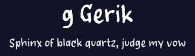 g Gerik by wepfont.com — Script Handwritten Font — thumbnail 2