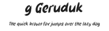 g Geruduk by wepfont.com — Script Handwritten Font — thumbnail 1