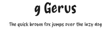 g Gerus by wepfont.com — Script Handwritten Font — thumbnail 1