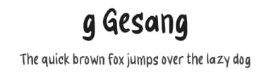 g Gesang by wepfont.com — Script Handwritten Font — thumbnail 1