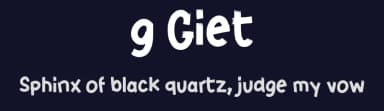 g Giet by wepfont.com — Script Handwritten Font — thumbnail 2