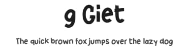 g Giet by wepfont.com — Script Handwritten Font — thumbnail 1