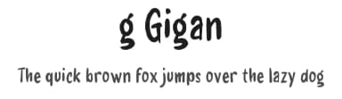 g Gigan by wepfont.com — Script Handwritten Font — thumbnail 1
