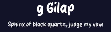g Gilap by wepfont.com — Script Handwritten Font — thumbnail 2