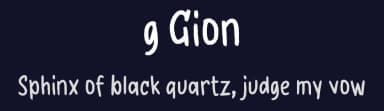 g Gion by wepfont.com — Script Handwritten Font — thumbnail 2
