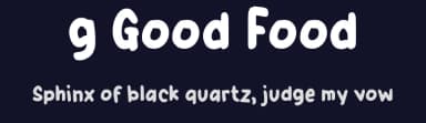 g Good Food by wepfont.com — Script Handwritten Font — thumbnail 2