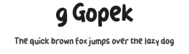 g Gopek by wepfont.com — Script Handwritten Font — thumbnail 1