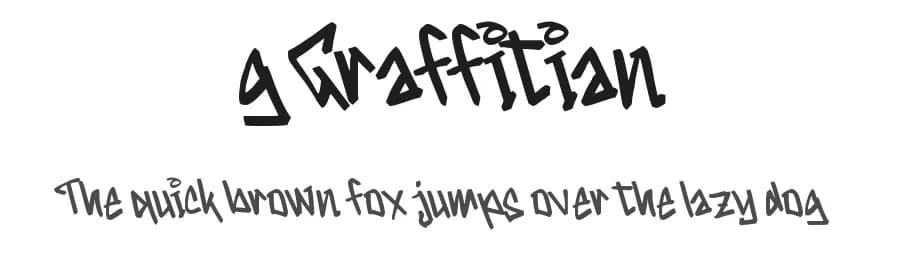 g Graffitian by wepfont.com — Script Handwritten Font