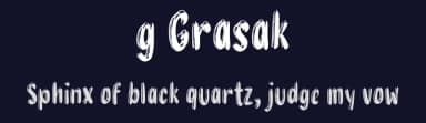 g Grasak by wepfont.com — Script Handwritten Font — thumbnail 2