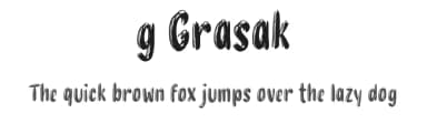 g Grasak by wepfont.com — Script Handwritten Font — thumbnail 1