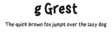 g Grest by wepfont.com — Script Handwritten Font — thumbnail 1