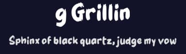 g Grillin by wepfont.com — Script Handwritten Font — thumbnail 2