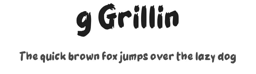 g Grillin by wepfont.com — Script Handwritten Font