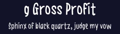 g Gross Profit by wepfont.com — Script Handwritten Font — thumbnail 2