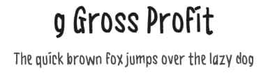 g Gross Profit by wepfont.com — Script Handwritten Font — thumbnail 1
