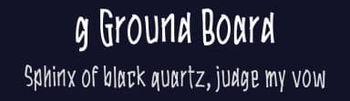 g Ground Board by wepfont.com — Script Handwritten Font — thumbnail 2