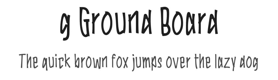 g Ground Board by wepfont.com — Script Handwritten Font