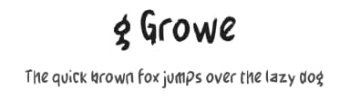 g Growe by wepfont.com — Script Handwritten Font — thumbnail 1