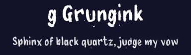 g Grungink by wepfont.com — Script Handwritten Font — thumbnail 2