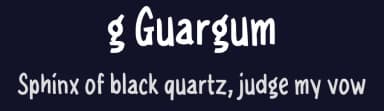g Guargum by wepfont.com — Script Handwritten Font — thumbnail 2