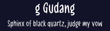 g Gudang by wepfont.com — Script Handwritten Font — thumbnail 2