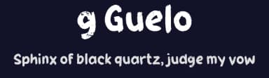 g Guelo by wepfont.com — Script Handwritten Font — thumbnail 2