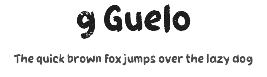 g Guelo by wepfont.com — Script Handwritten Font