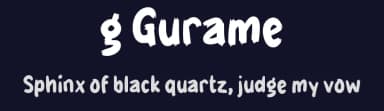 g Gurame by wepfont.com — Script Handwritten Font — thumbnail 2