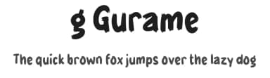 g Gurame by wepfont.com — Script Handwritten Font — thumbnail 1