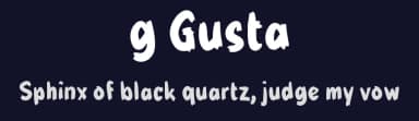 g Gusta by wepfont.com — Script Handwritten Font — thumbnail 2