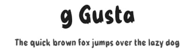g Gusta by wepfont.com — Script Handwritten Font — thumbnail 1