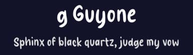 g Guyone by wepfont.com — Script Handwritten Font — thumbnail 2