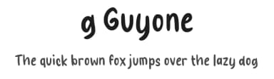 g Guyone by wepfont.com — Script Handwritten Font — thumbnail 1
