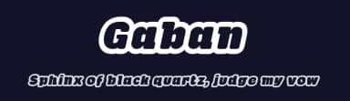 Gaban by deFharo — Sans Serif Font — thumbnail 2