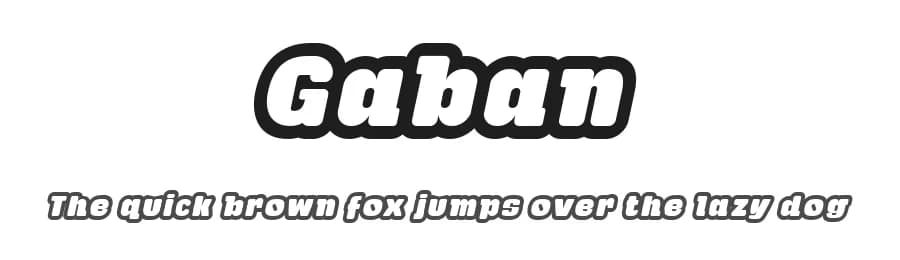 Gaban by deFharo — Sans Serif Font