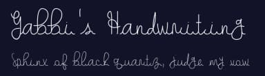 Gabbi's Handwriting by Gabbi — Script Handwritten Font — thumbnail 2