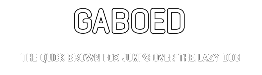 Gaboed by Greentrik6789 — Sans Serif Font