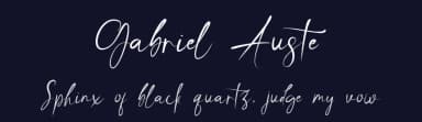 Gabriel Auste by Creaditive Design — Script Handwritten Font — thumbnail 2