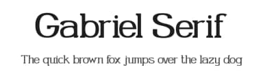 Gabriel Serif by Gabriel Mark Perida — Serif Font — thumbnail 1