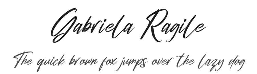 Gabriela Ragile by Letterena Studios — Script Handwritten Font